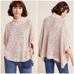 Anthropologie Hattie Poncho Pastel Colorway